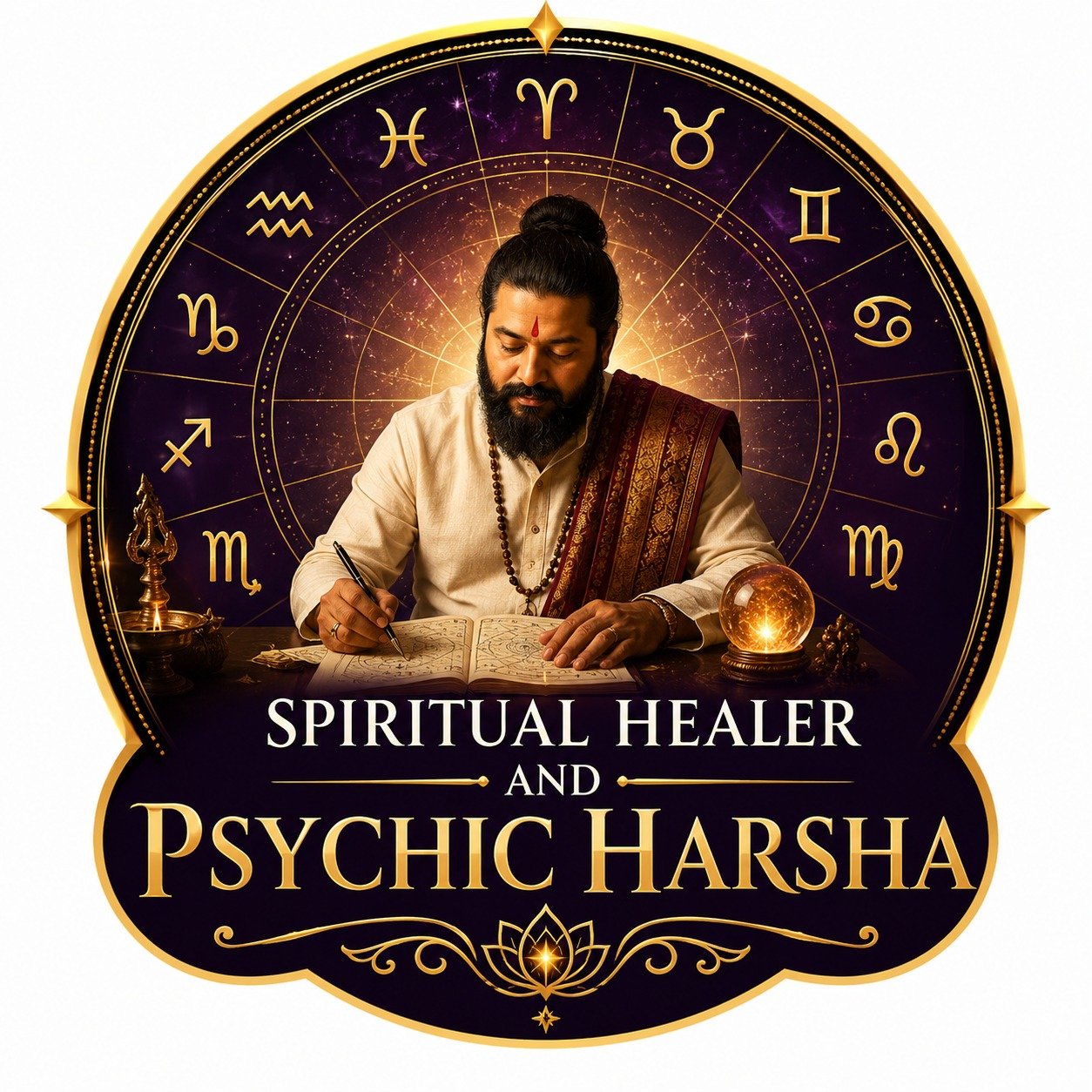 Spiritual Healer and Psychic Harsha logo